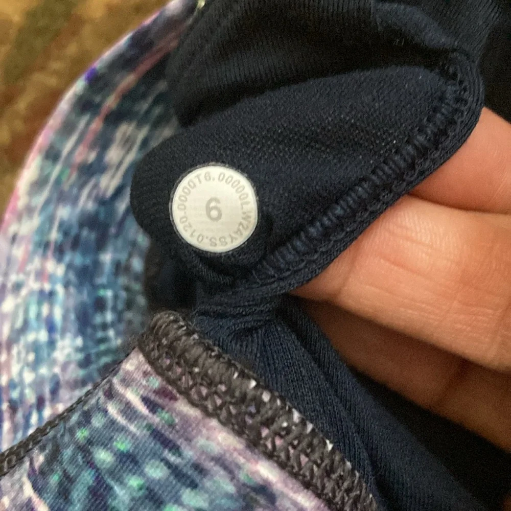 Lululemon Energy Sports Bra in Digital Oasis Alpine White Multi.